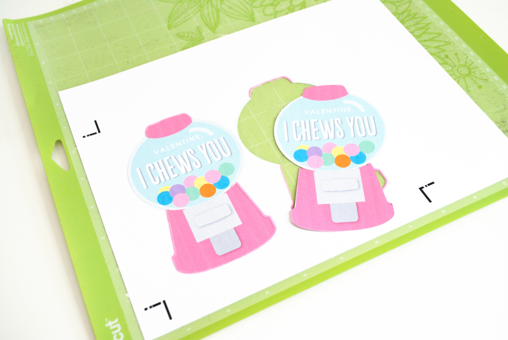 Free Printable I Chews You Gumball Machine Valentines