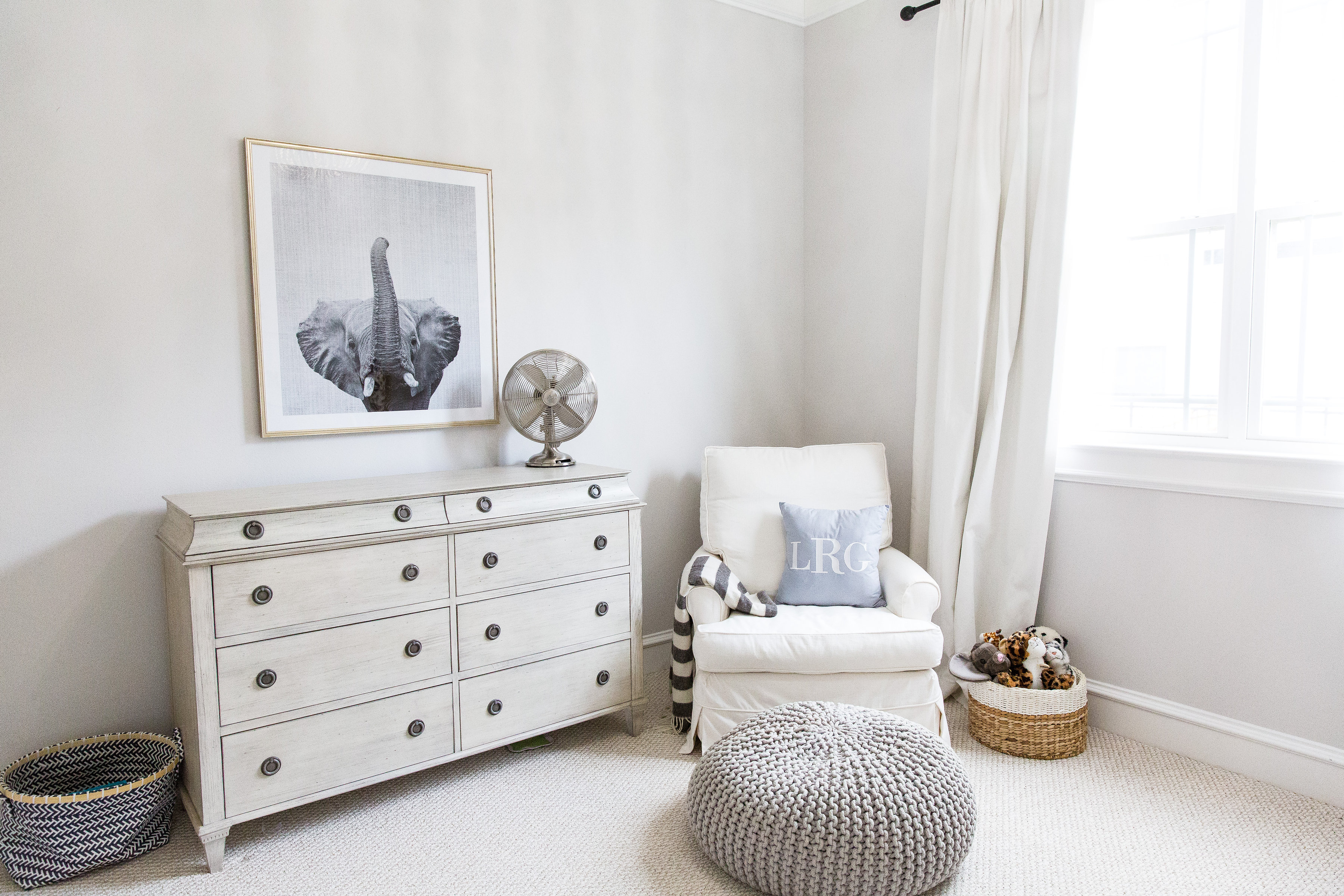 Safari-Inspired Nursery with Gender-Neutral Decor and Animal Accents