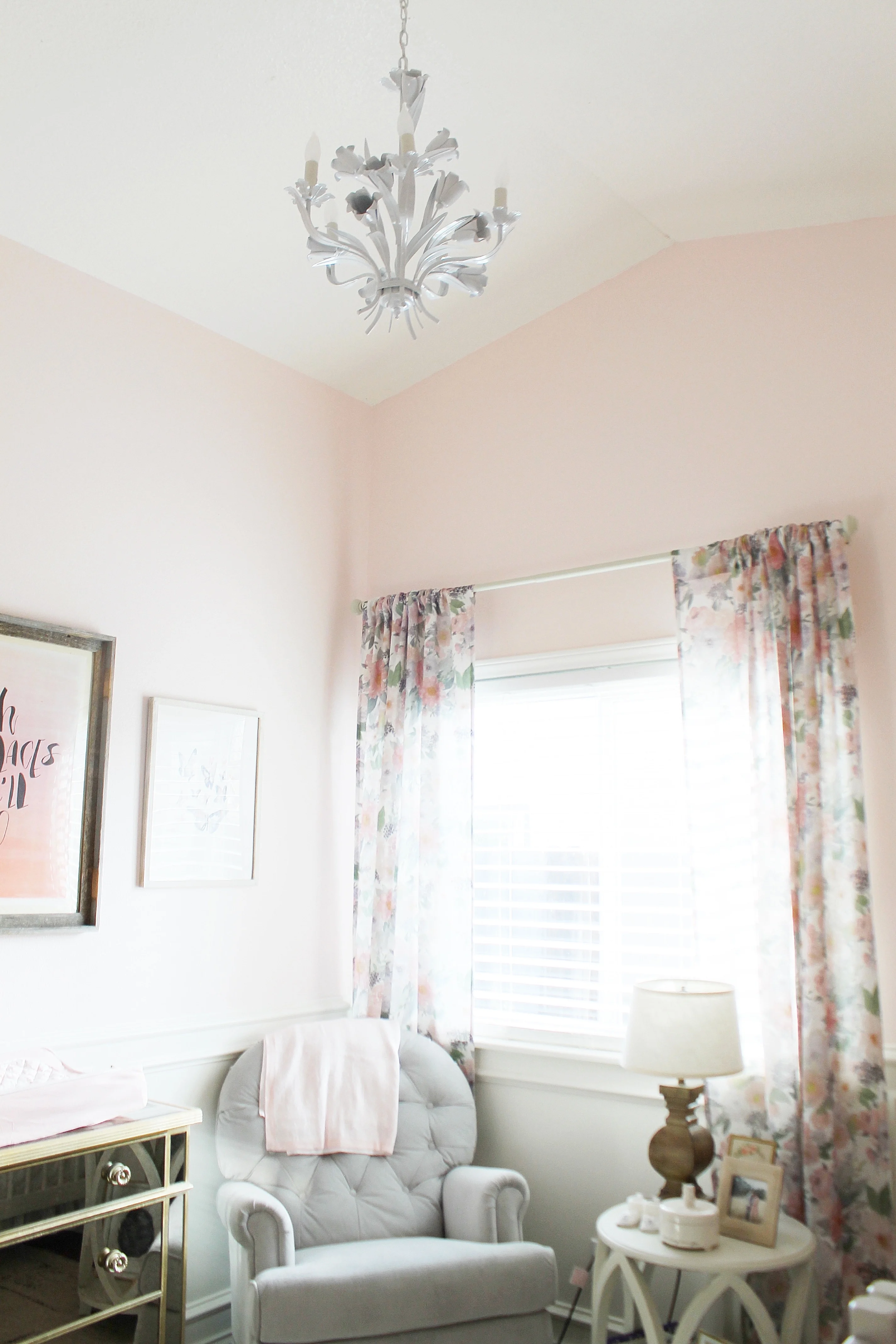 Soft Pink Twin Girls Nursery with Feminine Accents