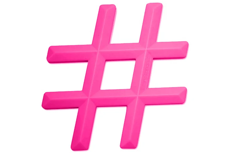 Hashtag Teether from The Project Nursery Shop
