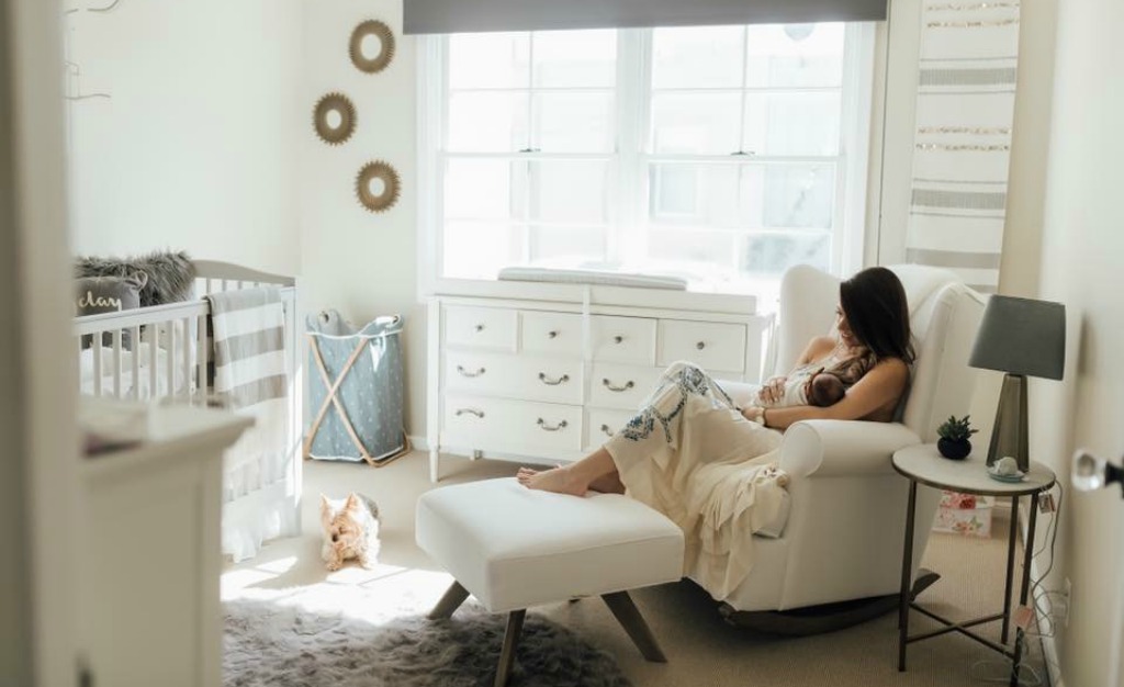 Gender Neutral Nursery with Textured Accent Decor and Woven Tapestry - Project Nursery