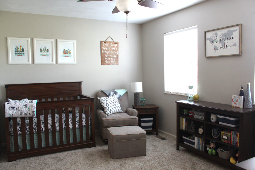 adventure themed baby nursery