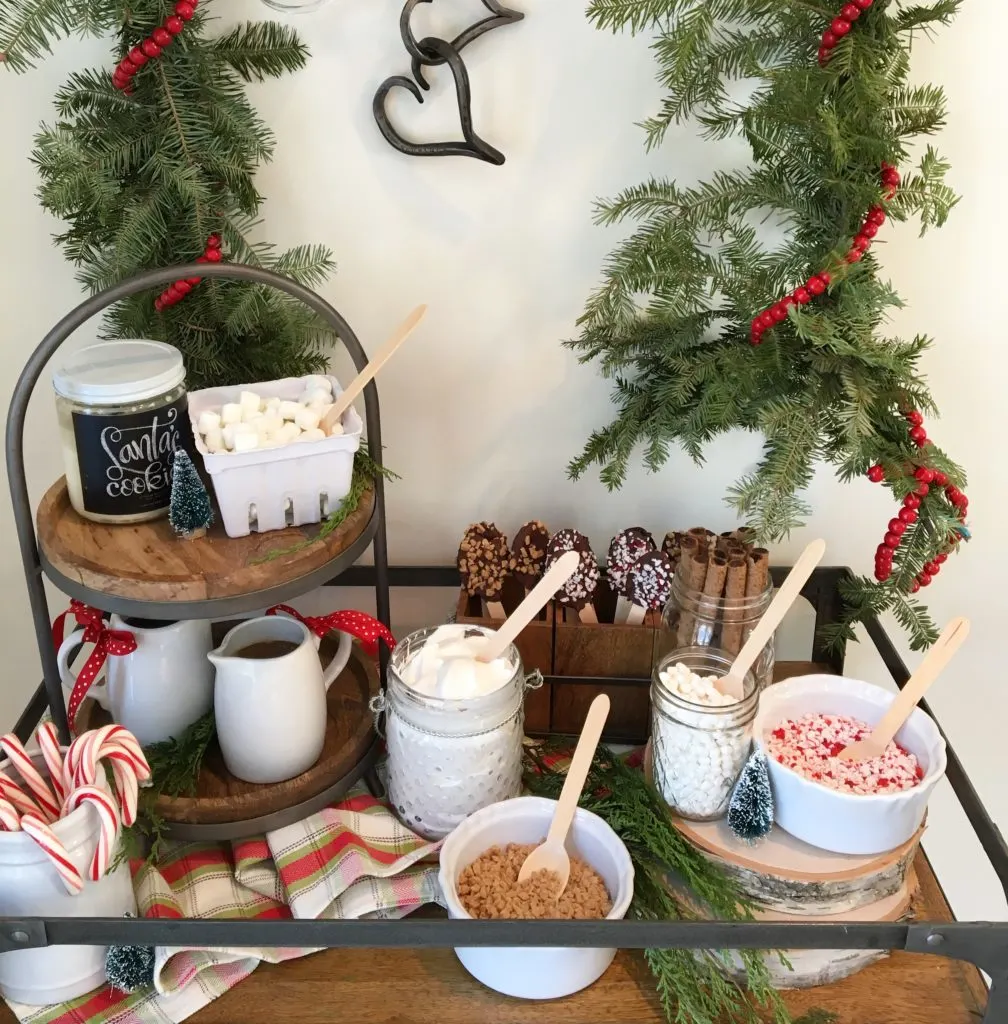 Kids Holiday Party Hot Cocoa Bar and Winter Accent Decor - Project Nursery