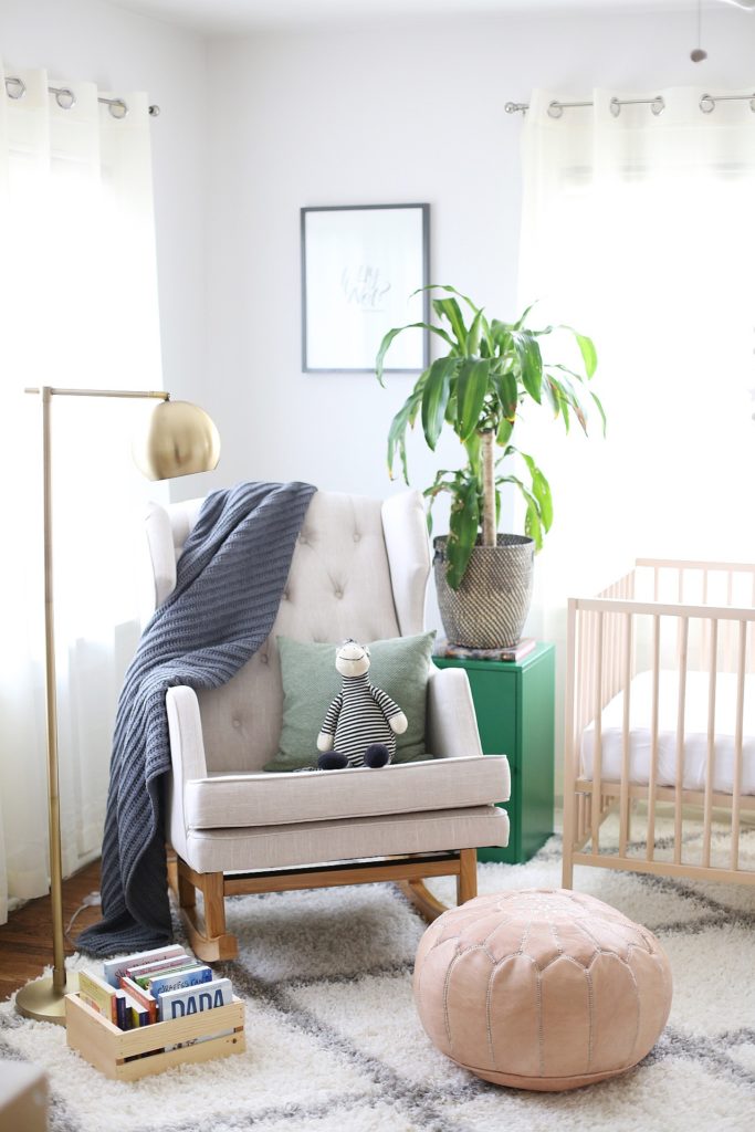 Gender Neutral Nursery with Potted Plant - Project Nursery
