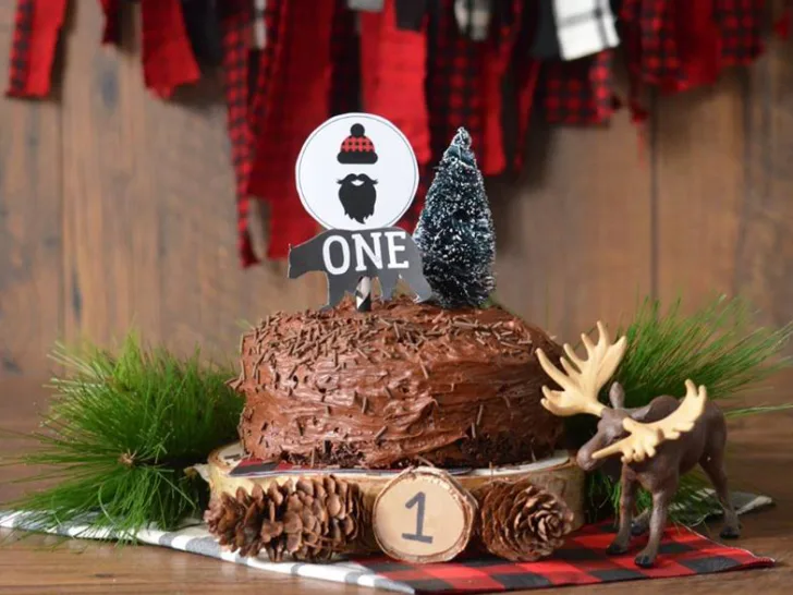 Lumberjack Themed First Birthday Party