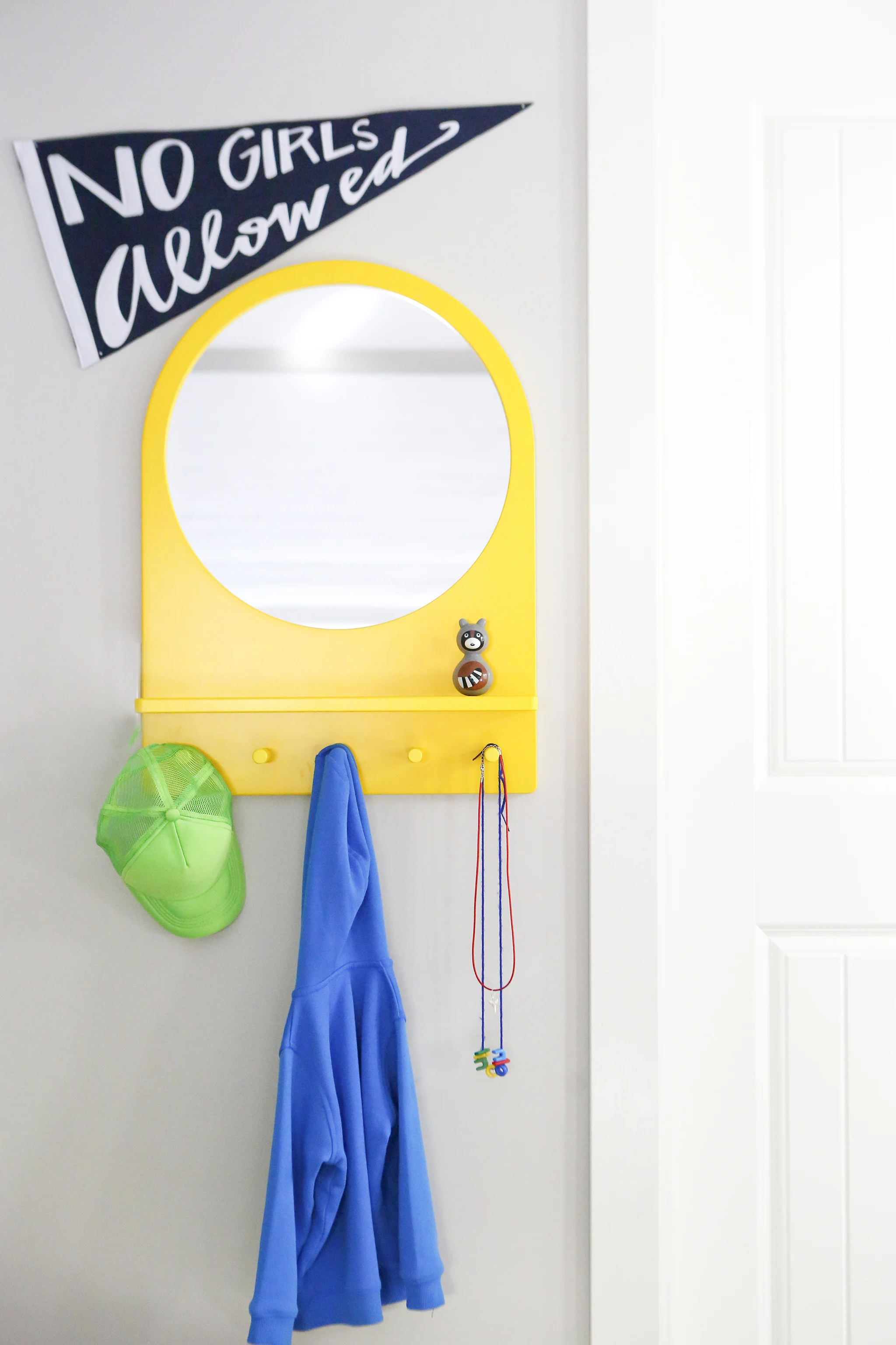 Bright Yellow Kids Room Wall Decor