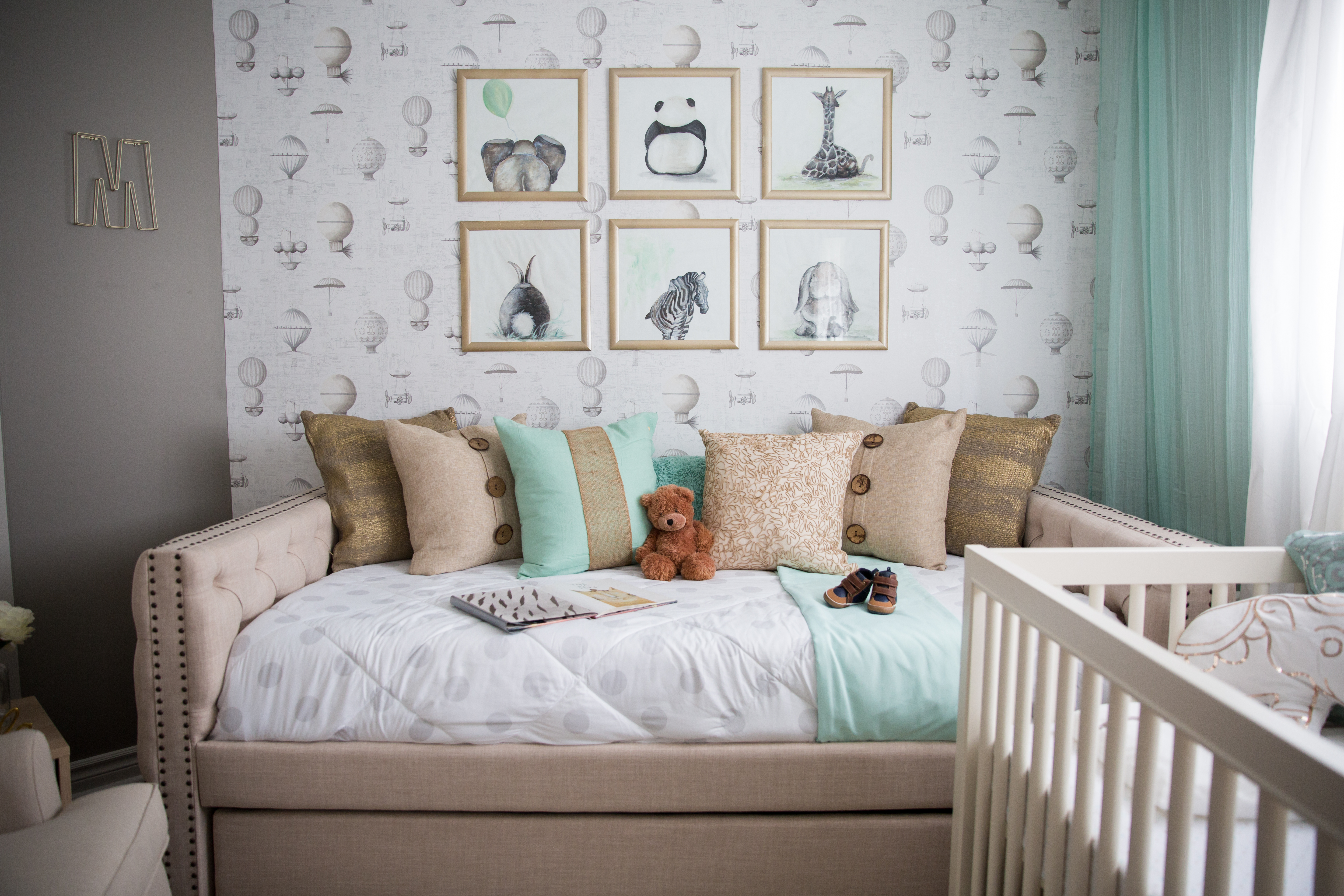 Soft Mint Accent Animal Nursery - Project Nursery