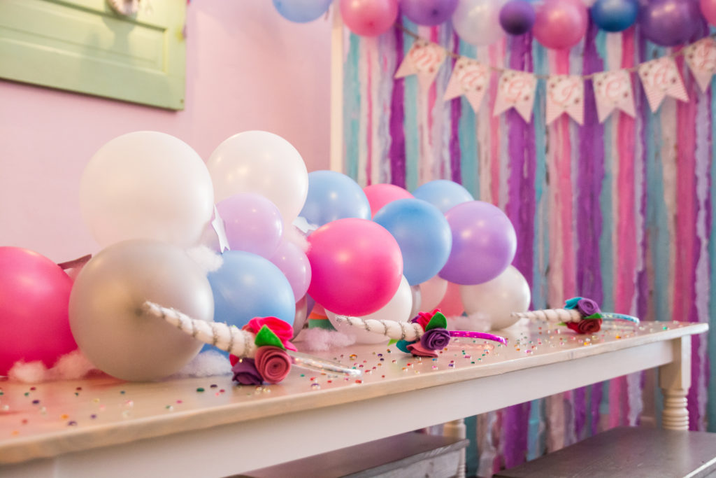 Pink, Purple and Blue Unicorn Themed Kids Birthday Party - Project Nursery