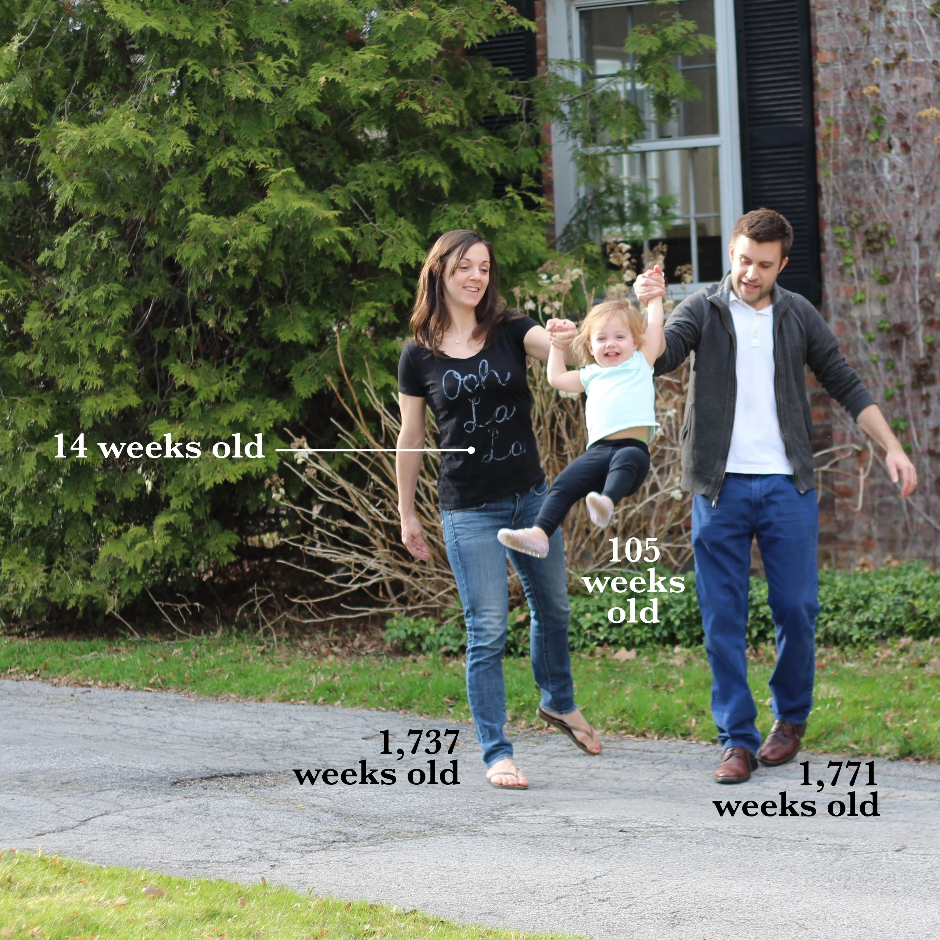 Clever Pregnancy Announcement Idea - Weeks Old