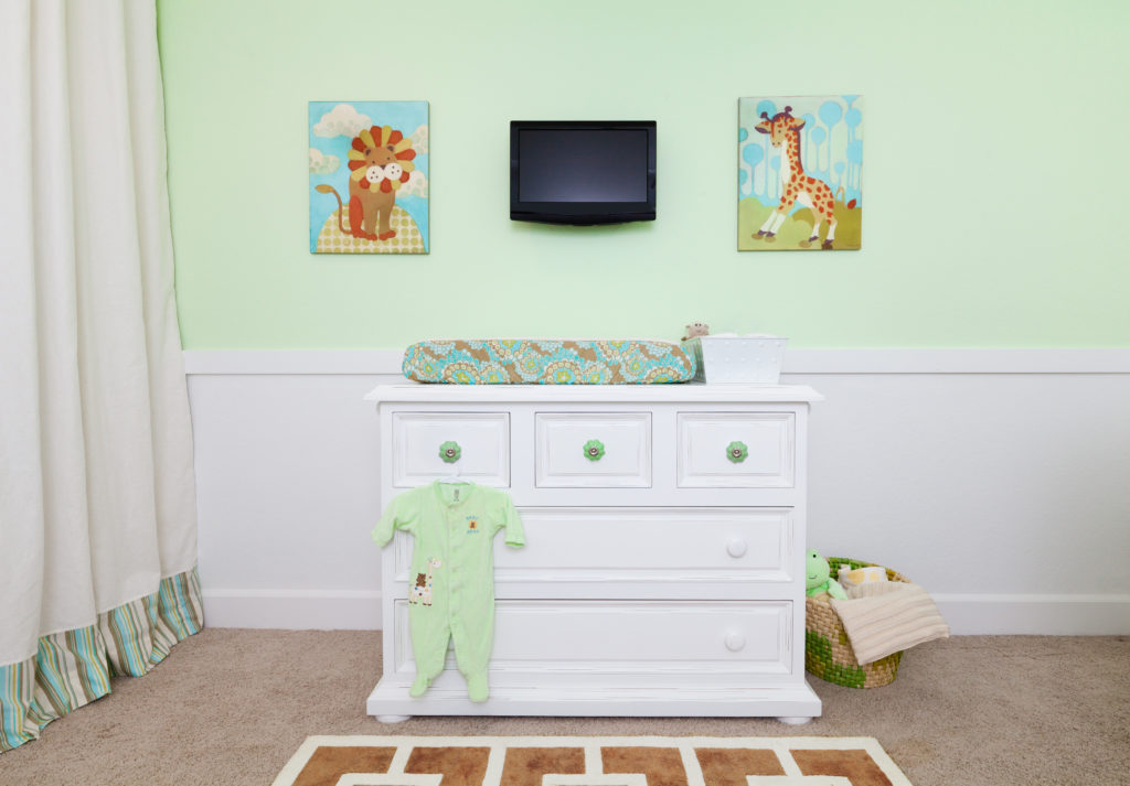 Pale Green Nursery with Gender Neutral Decor 