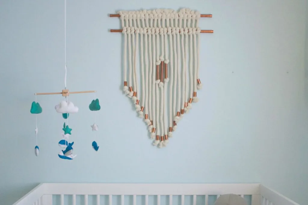 DIY Copper Pipe and Chunky Yarn Nursery Wall Hanging - Project Nursery