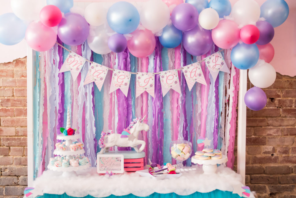 Magical Unicorn Girls Birthday Party Pink and Purple Kids Party - Project Nursery