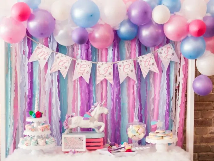 Magical Unicorn Girls Birthday Party Pink and Purple Kids Party - Project Nursery