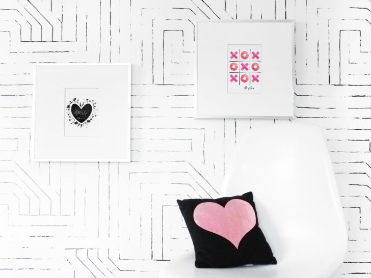 Modern Nursery Decor Free Printable Valentine's Day Art