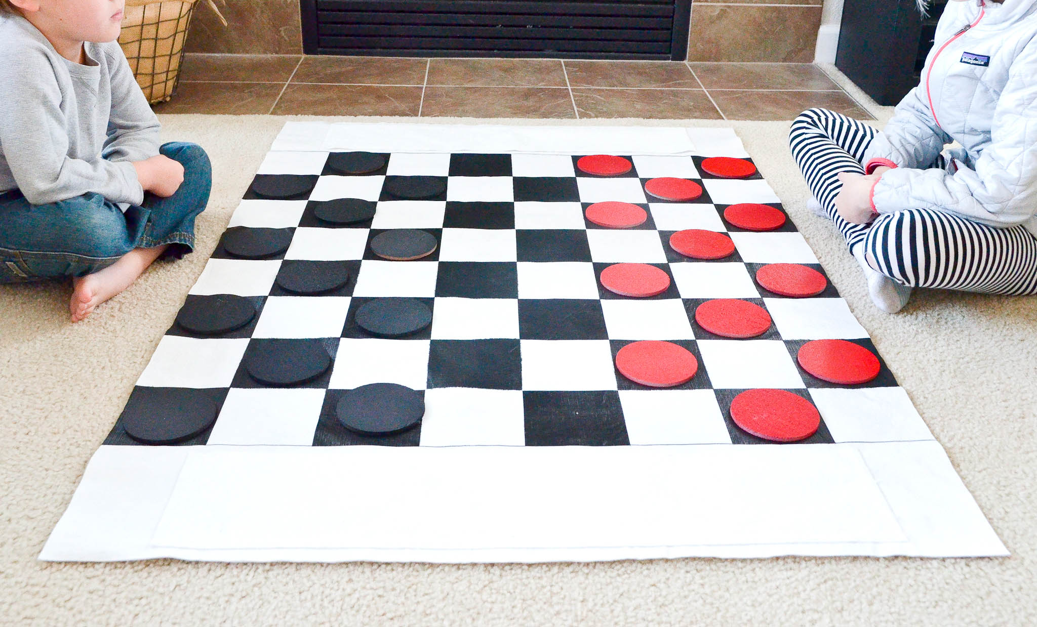 DIY Checkers Set for Kids Project Nursery