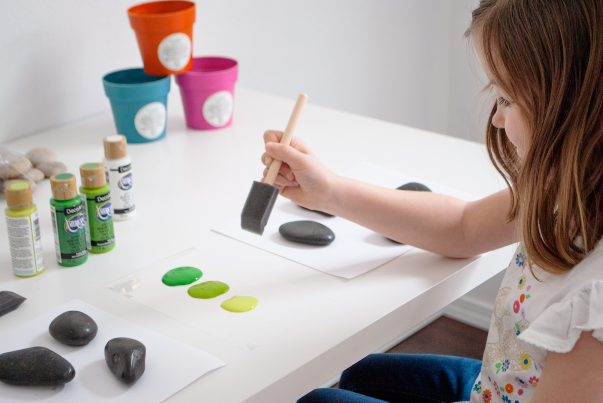 DIY Cactus Rocks Make Your Own Cactus Rock Garden Craft for Kids