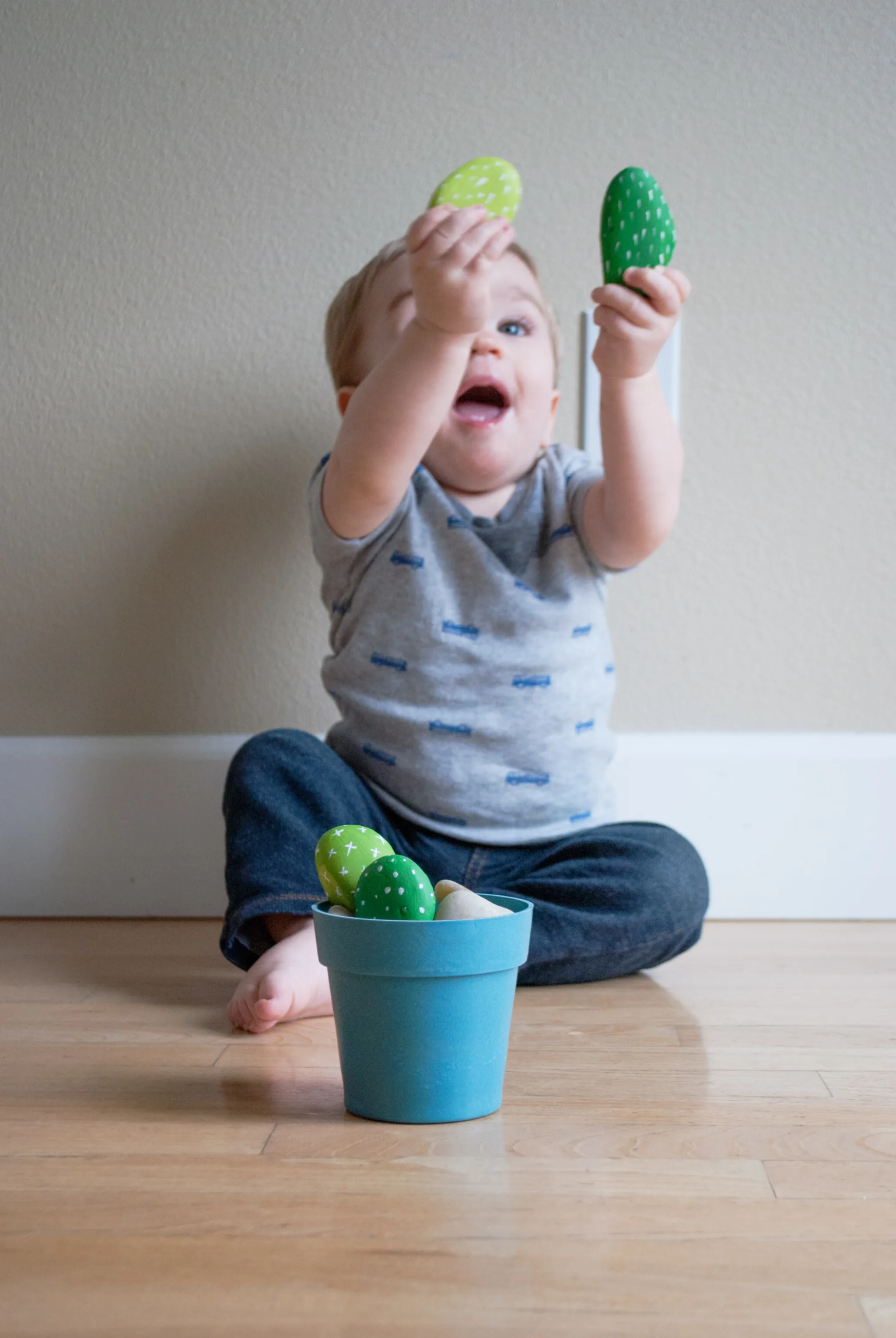 Toddler-Friendly Cactus Rock Garden DIY Cactus Rocks