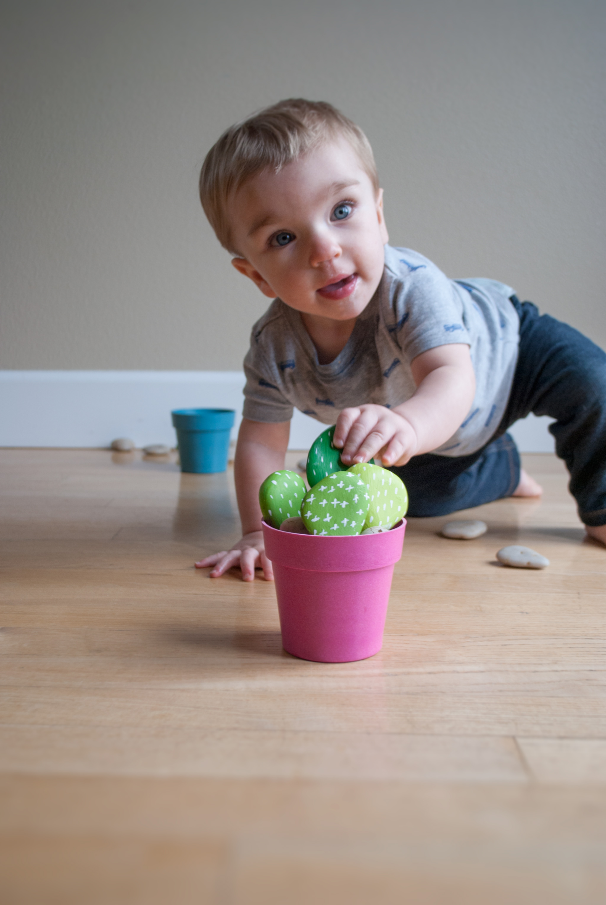 Toddler-Friendly Cactus Rock Garden DIY Cactus Rocks