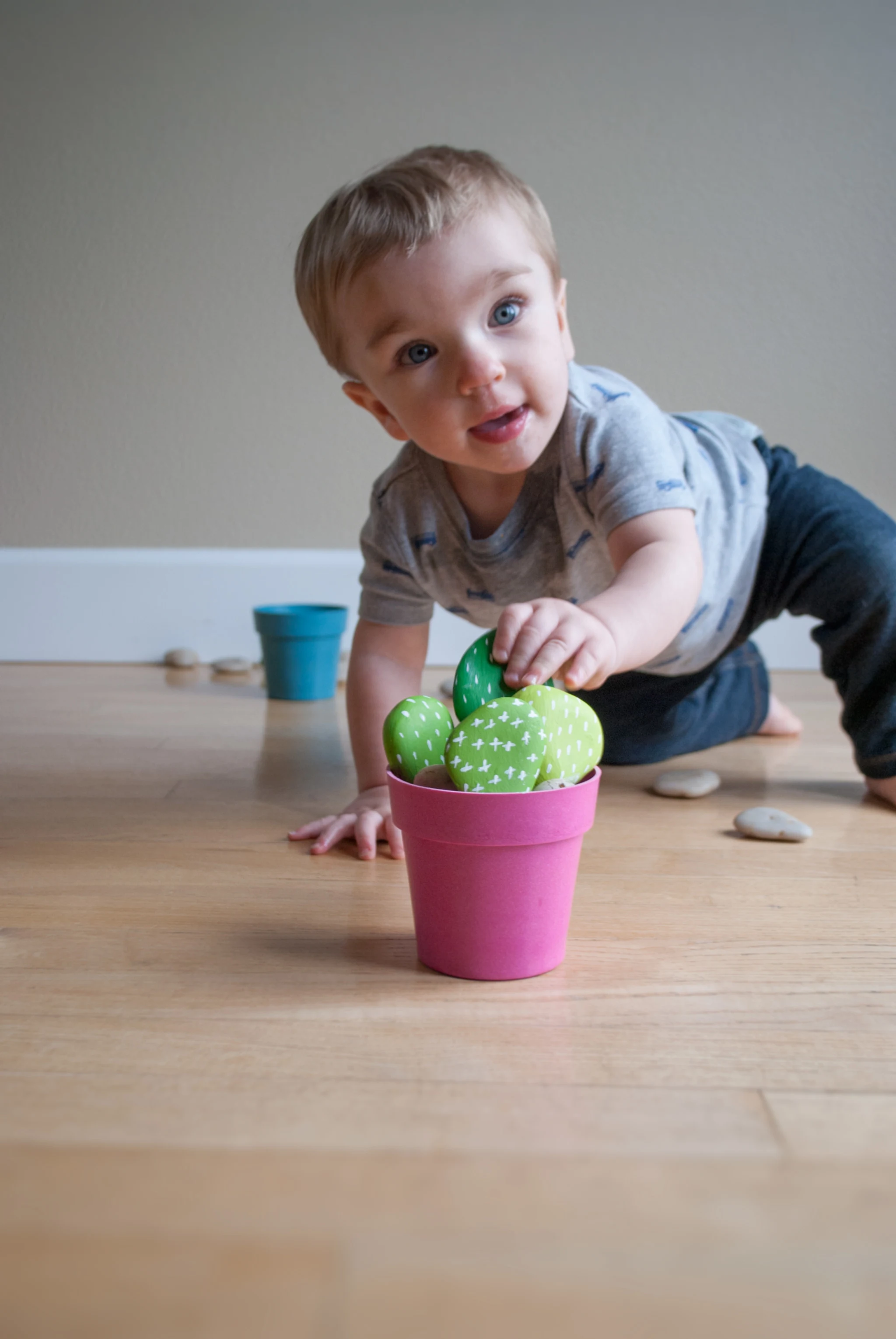 Toddler-Friendly Cactus Rock Garden DIY Cactus Rocks