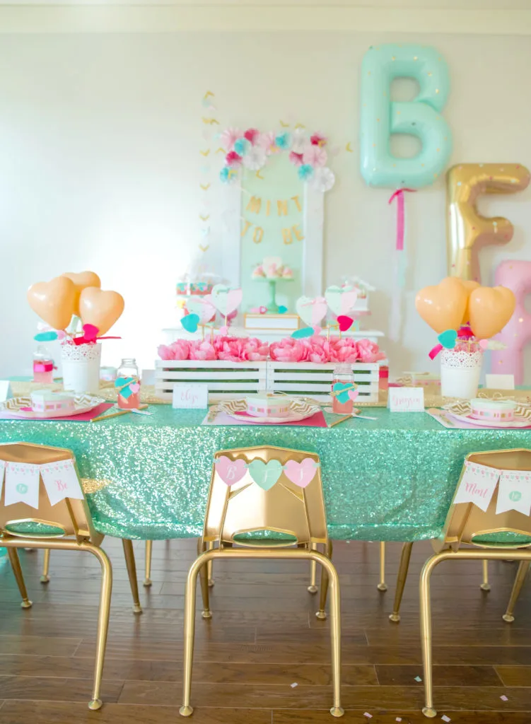 Pink, Mint and Gold Valentine's Day Party for Kids - Project Nursery