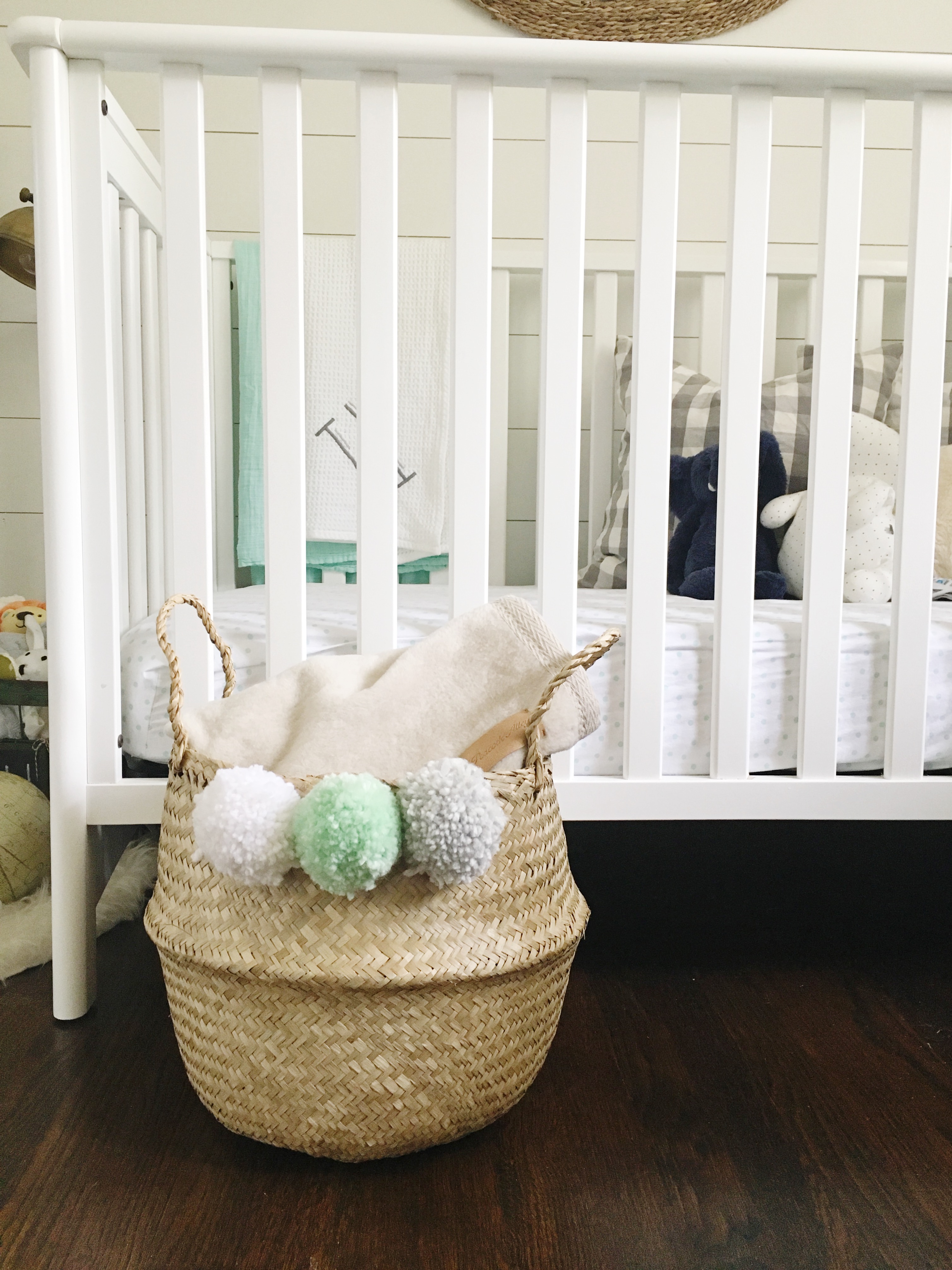 Whimsical Mint and Gray Nursery Gender Neutral Nursery with Mint Accents - Project Nursery