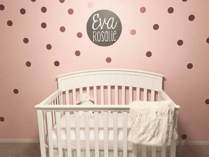Rose Gold and Bunny Nursery