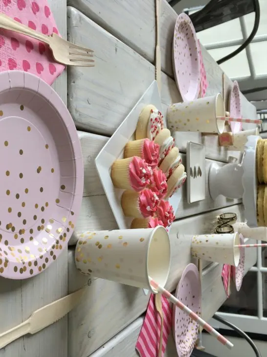 Pink & Gold Confetti Baby Shower Brunch