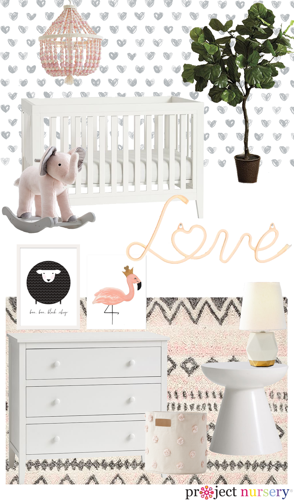 Pottery Barn Kids Nursery Design Board