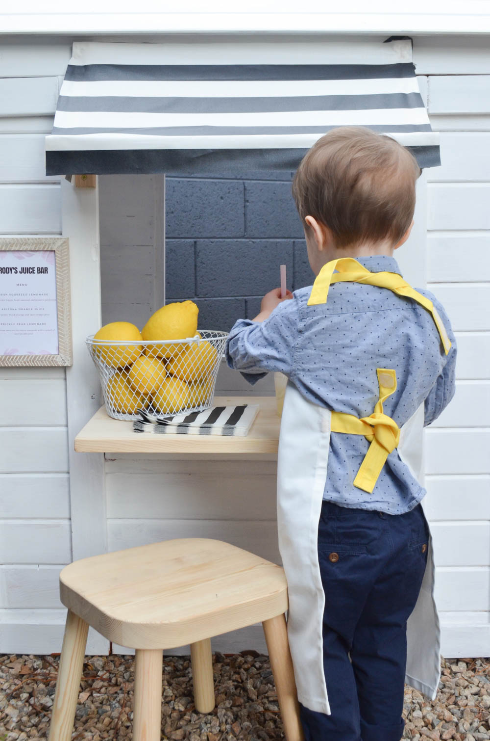 Toddler Playhouse Juice Bar DIY Playhouse Renovation