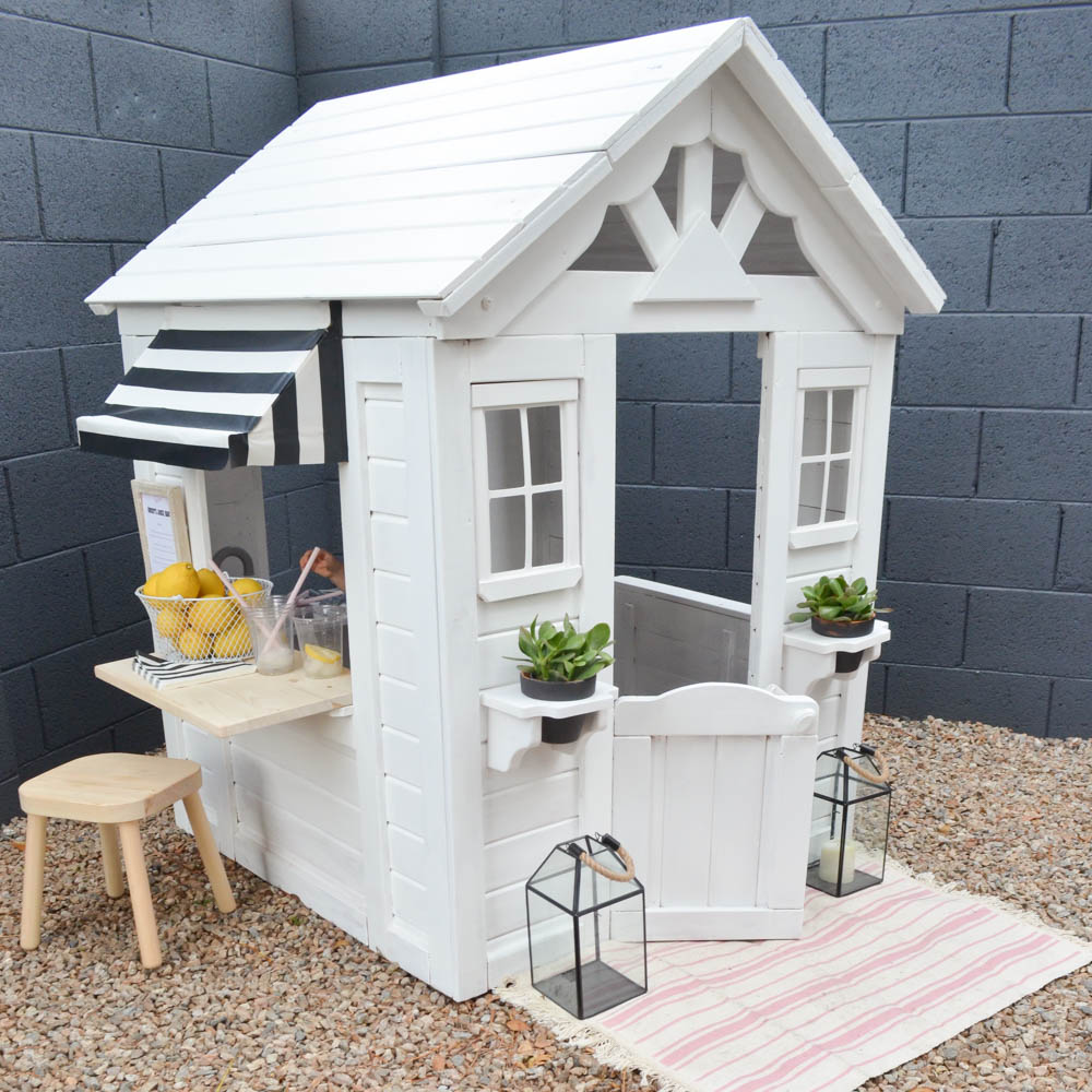 homemade outdoor playhouse