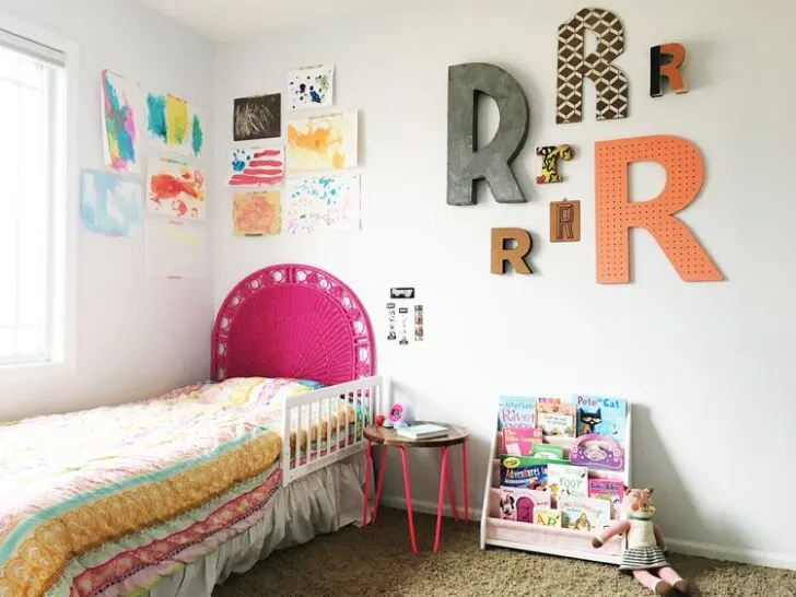 Colorful Big Girl Bedroom