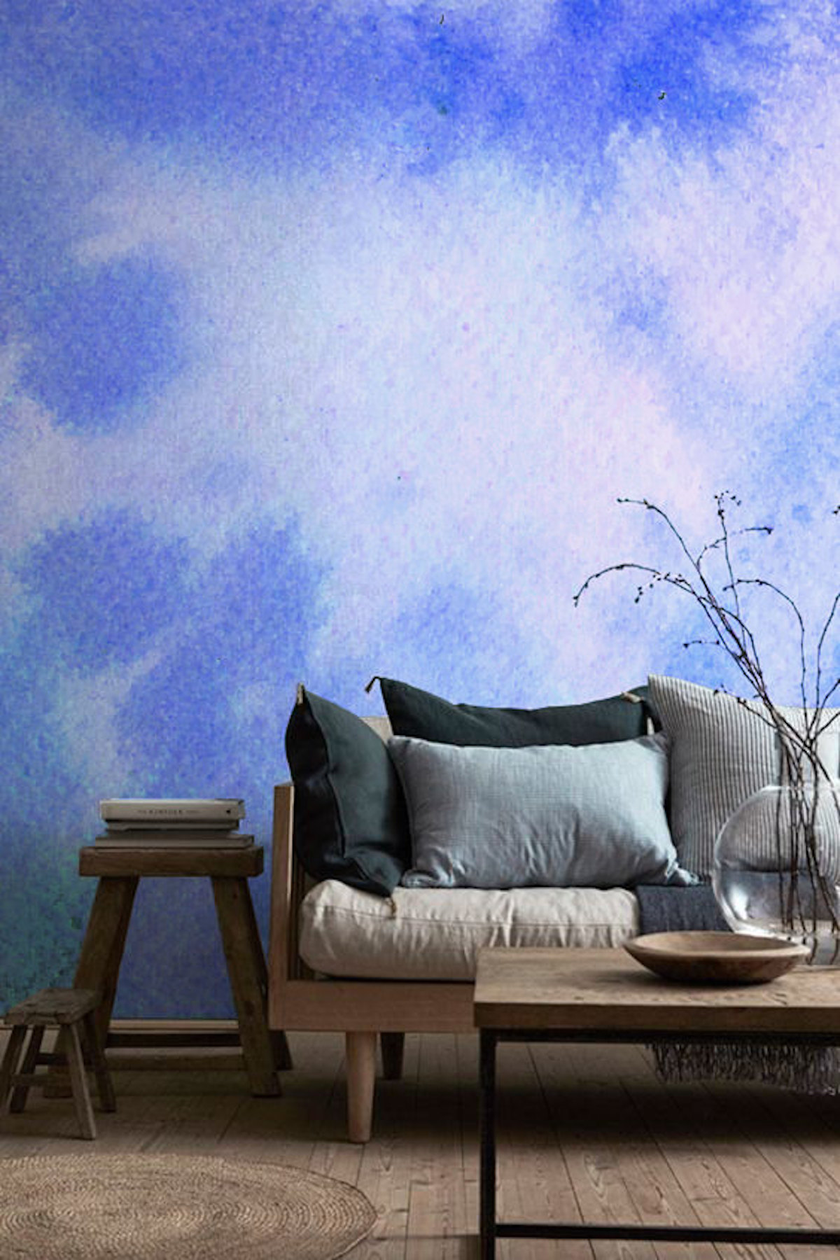 Watercolor Mural Oversized Watercolor Wall Decals