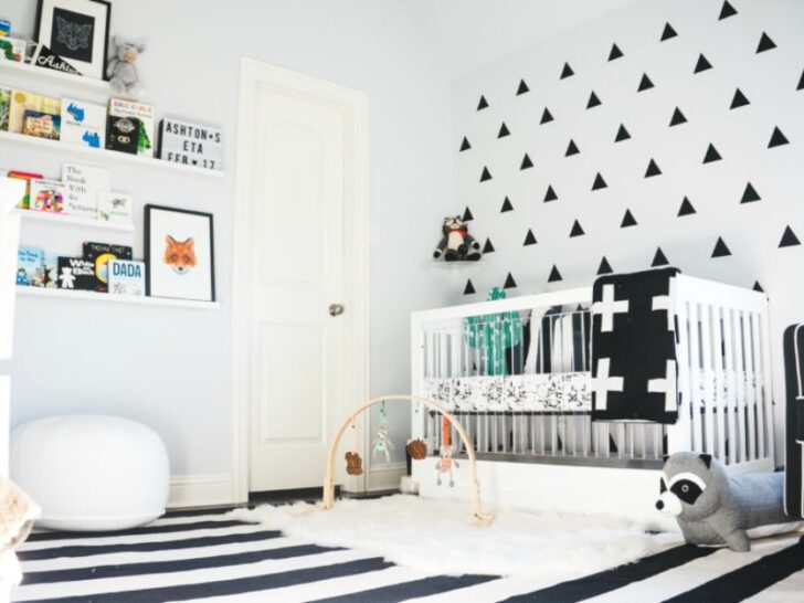 Modern Monochromatic Nursery Black and White Nursery Design - Project Nursery