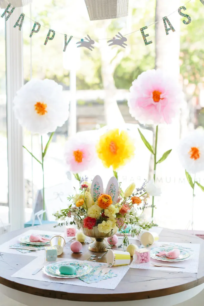 Happy Easter Banner and Easter Tablescape - Project Nursery
