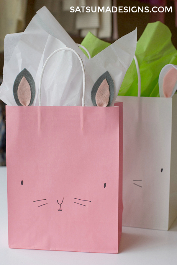 DIY Easter bunny bag