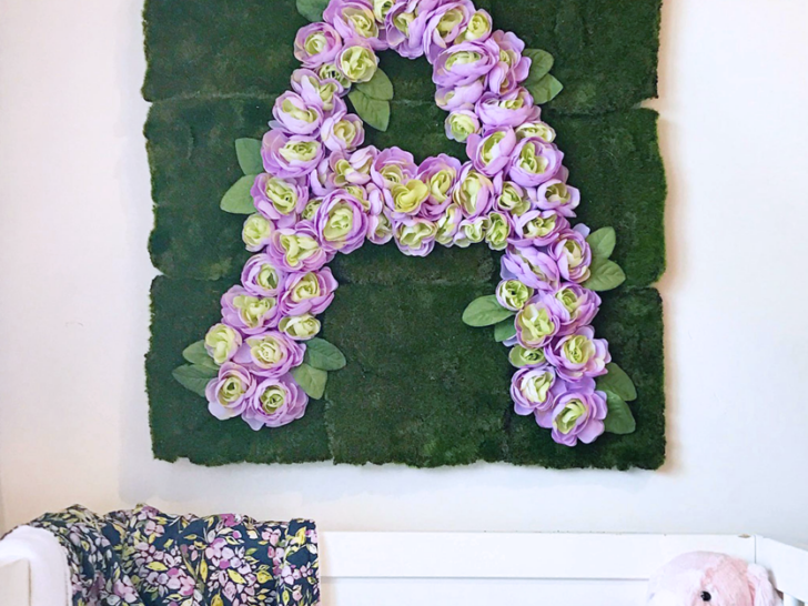 DIY Floral Letter