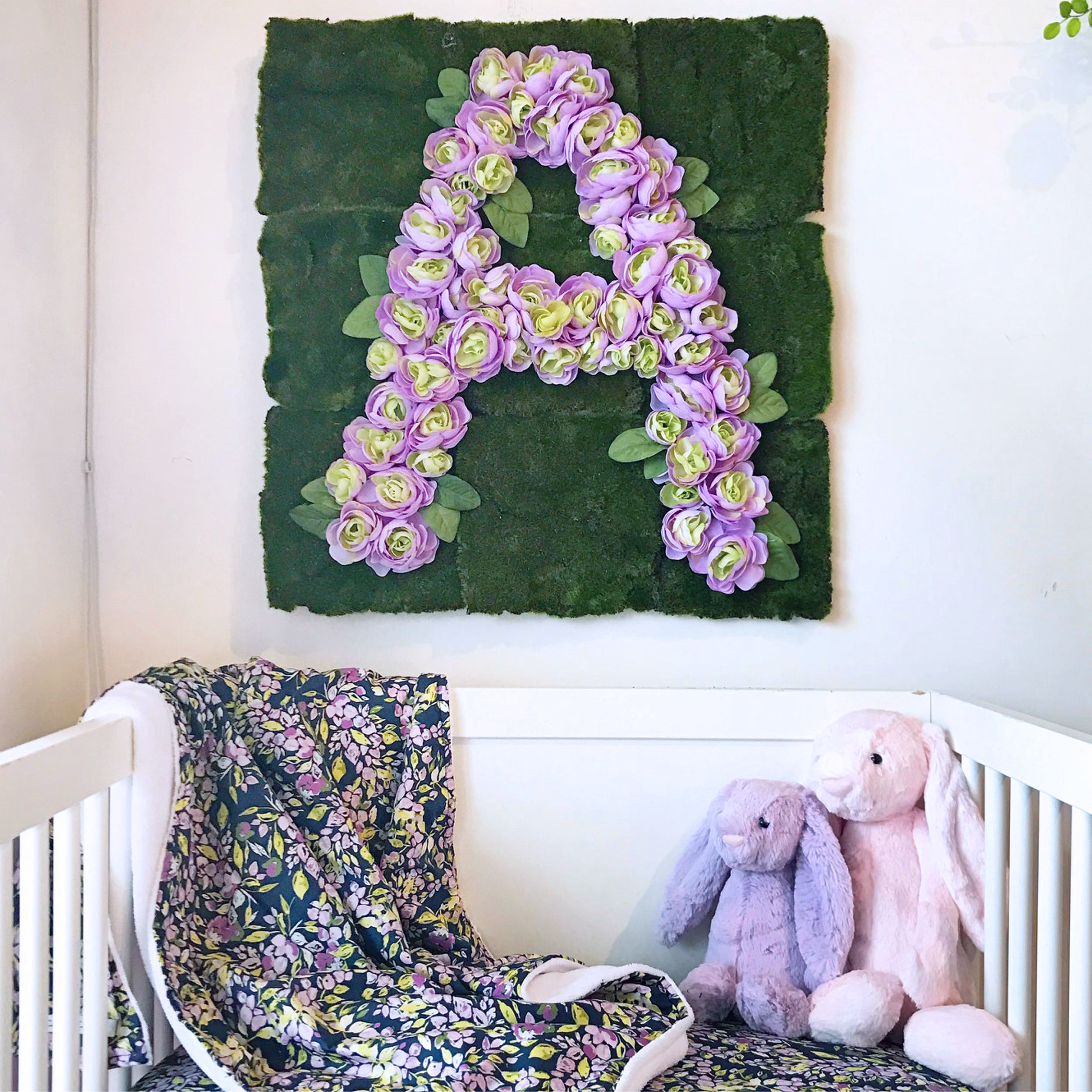 DIY Floral Letter Tutorial - Project Nursery