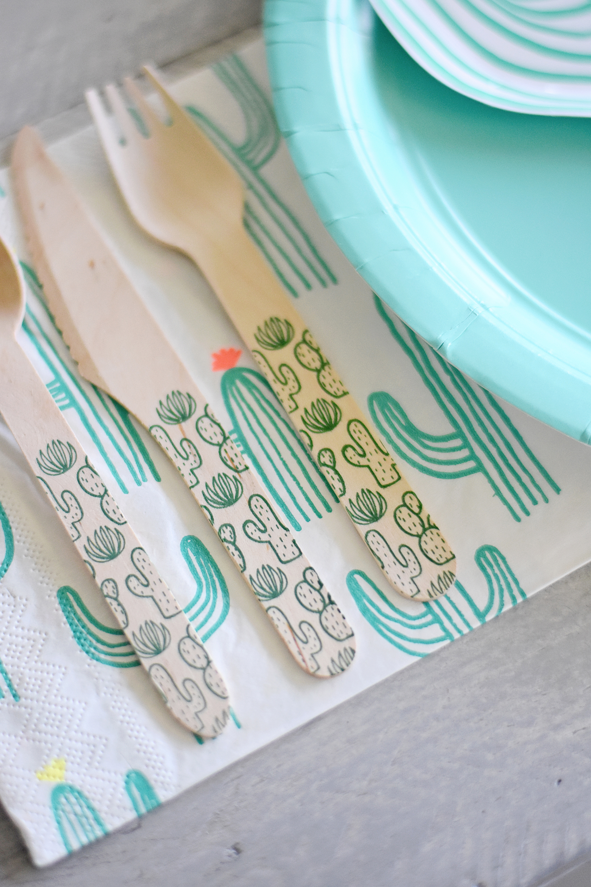 Cacti Print Flatware from Sucre Shop!