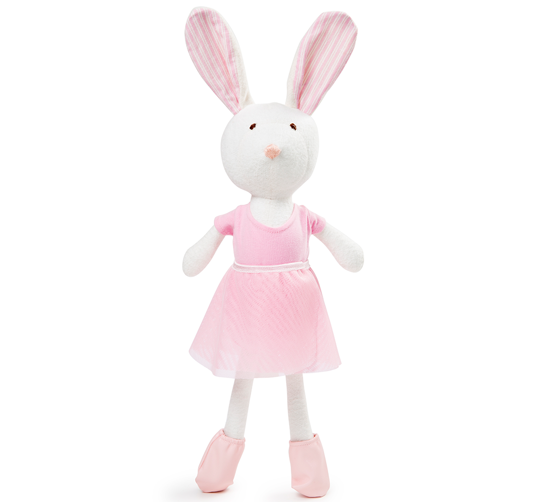 Stuffed Rabbit in Ballet Outfit - The Project Nursery Shop