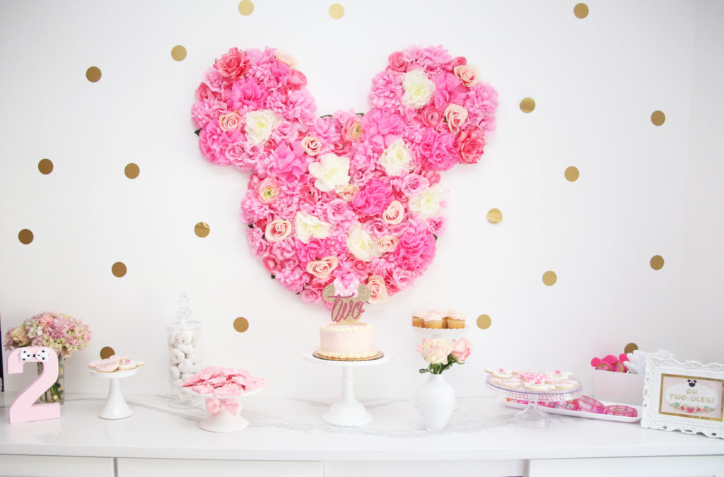 Floral Minnie Mouse Kids Birthday Party - Project Nursery