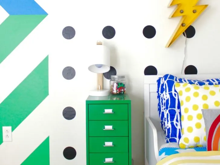 Colorful and Graphic Big Boy Room Modern Superhero Toddler Room