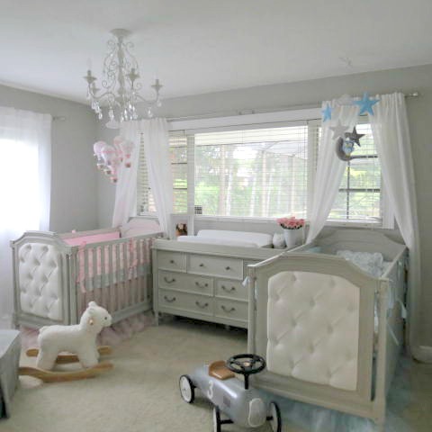 Boy and Girl Twin Nursery Elegant Nursery for Twins - Project Nursery