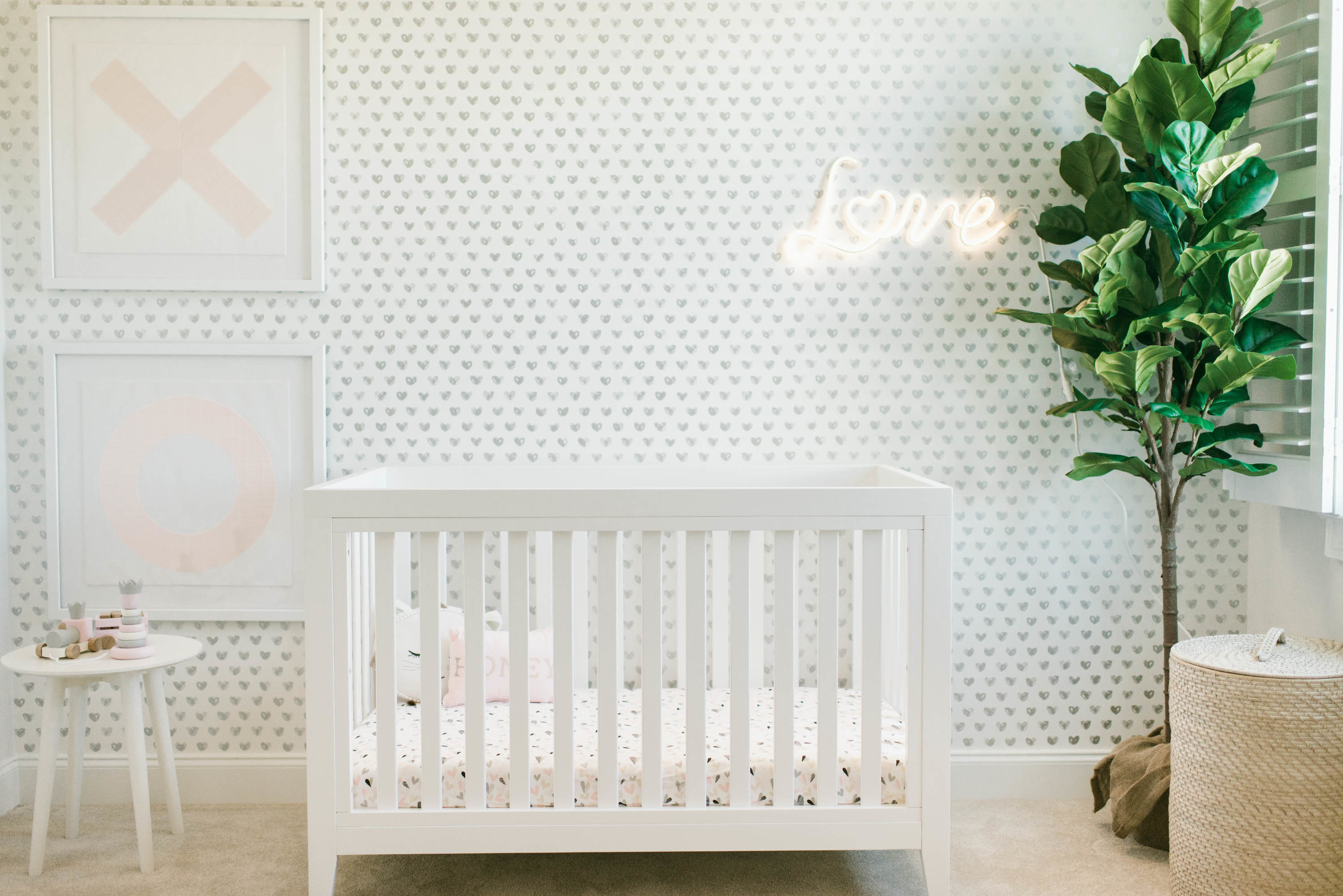 Pink and Gray XO Nursery - Project Nursery