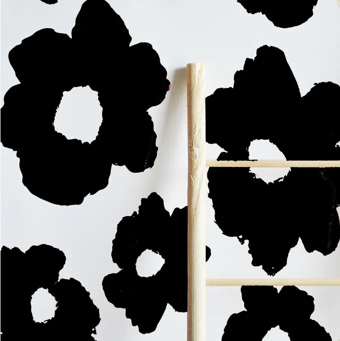 High Contrast Floral Wallpaper Tiles - The Project Nursery Shop