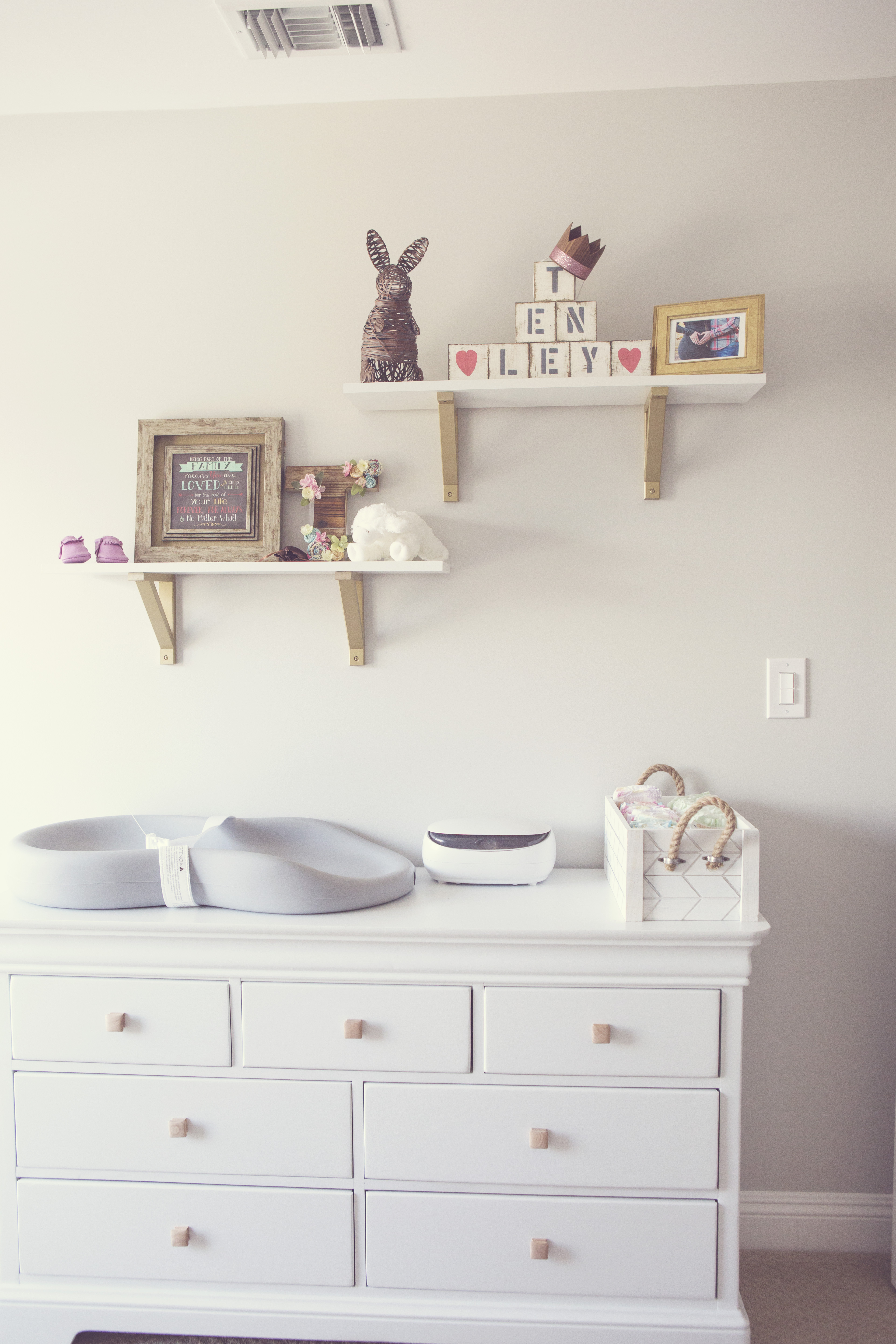 Boho Nursery Changing Table with Foam Changer