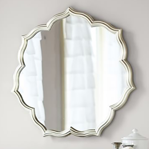 Silver Petal Mirror