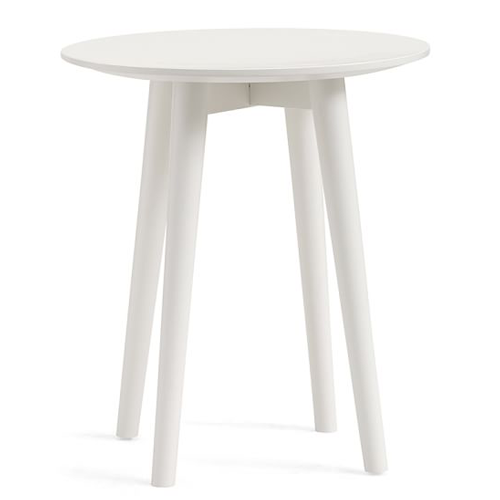 White Spindle Side Table