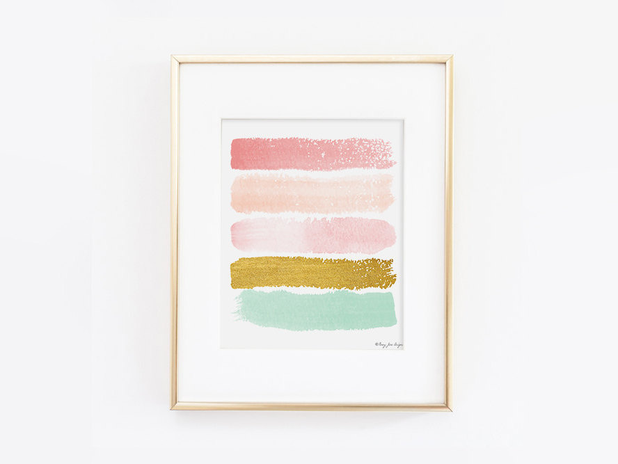 Paint Strokes Art Print