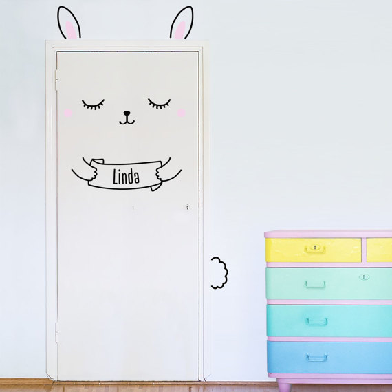 Annie the Custom Bunny Wall Decal 