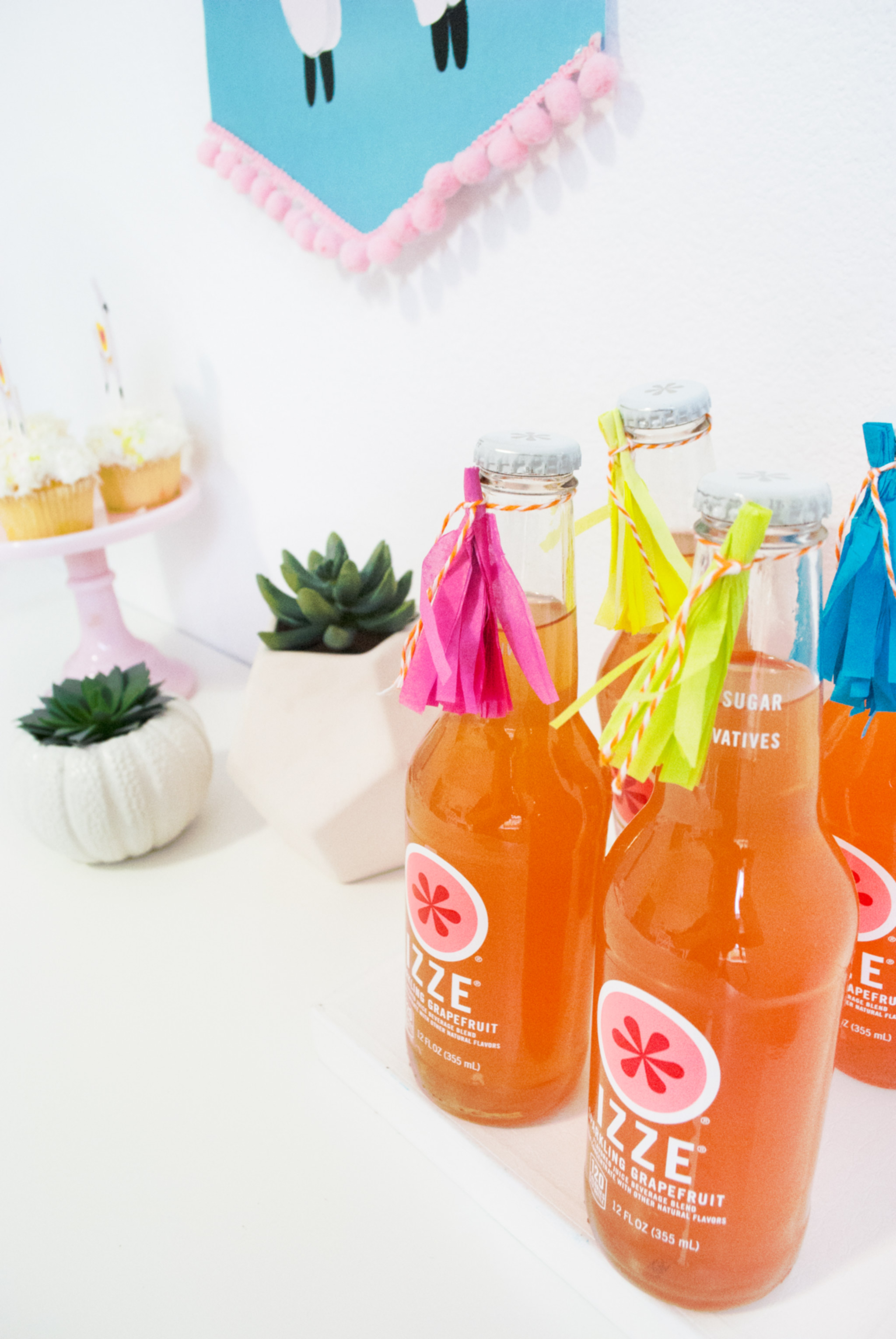 Party Drinks with Tissue Paper Tassels - Project Nursery